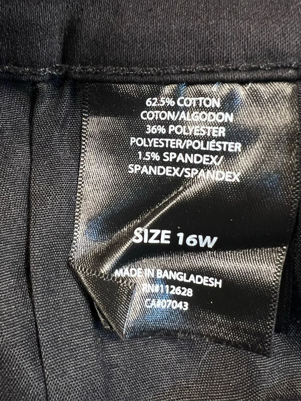 Tahari Skinny Leg Pants Black Charlotte Double Button New Casual Women's 16W